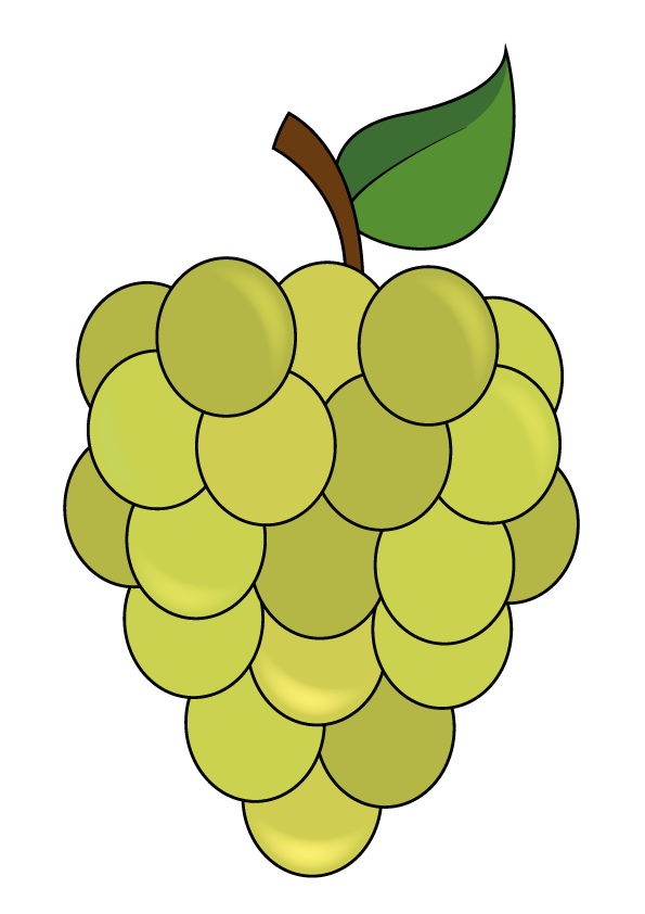 How to Draw Grapes Step by Step Printable