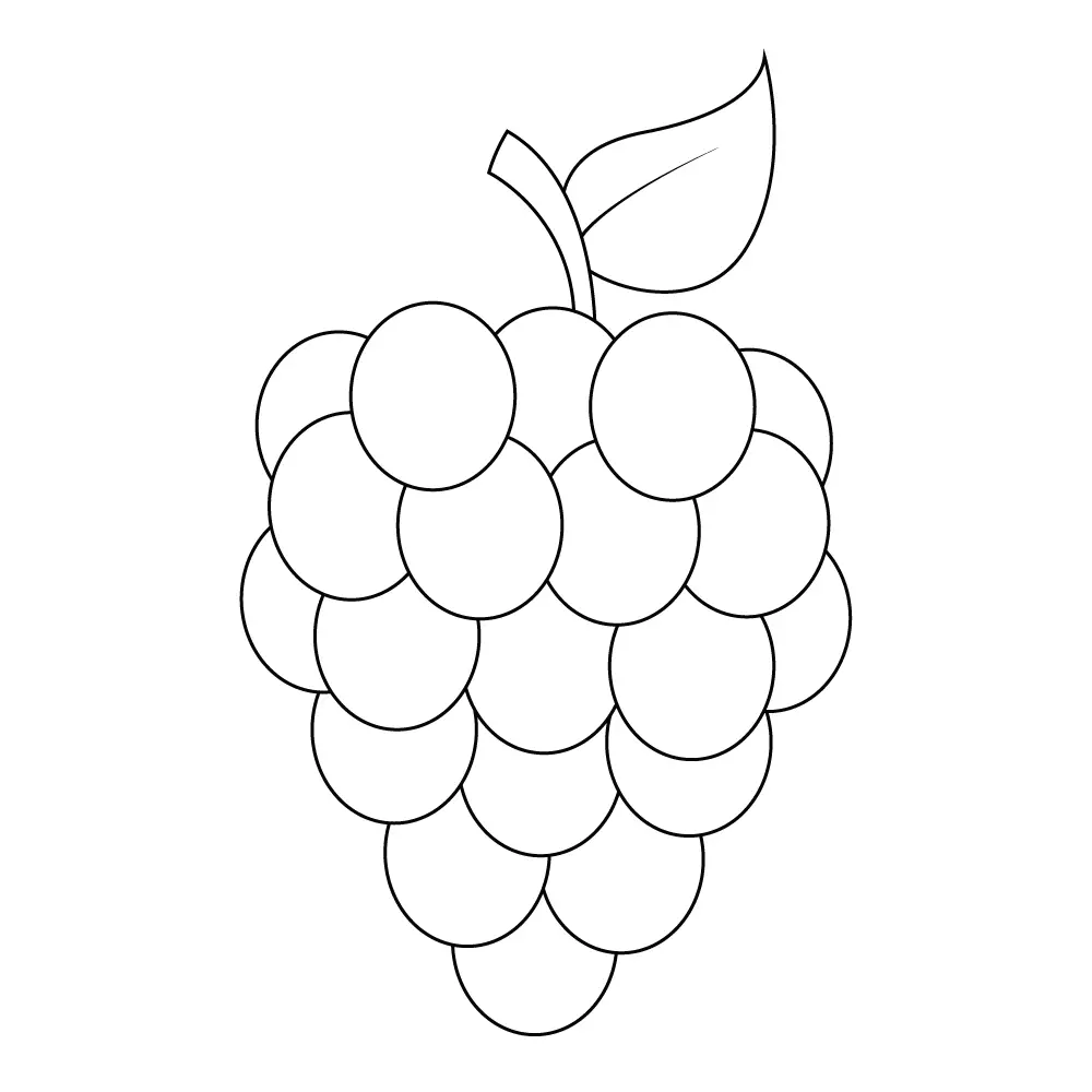 How to Draw Grapes Step by Step Step  10