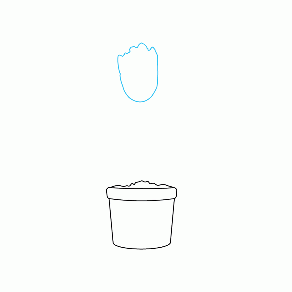 How to Draw Groot Step by Step Step  3