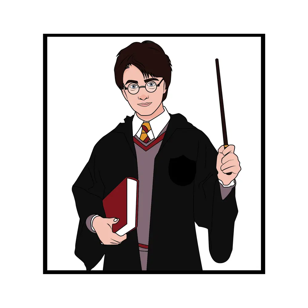 How to Draw Harry Potter Step by Step Step  11