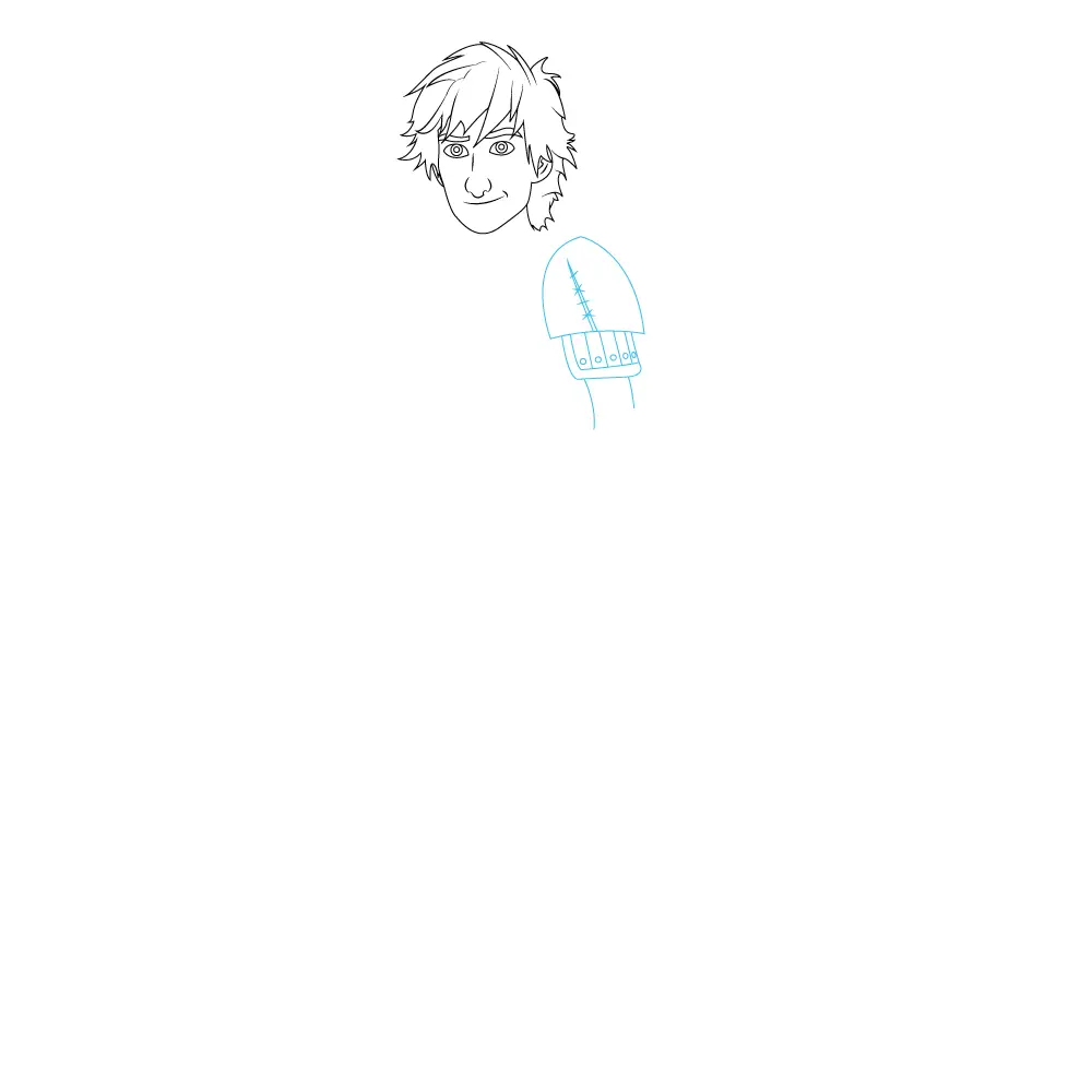 How to Draw Hiccup Step by Step Step  3