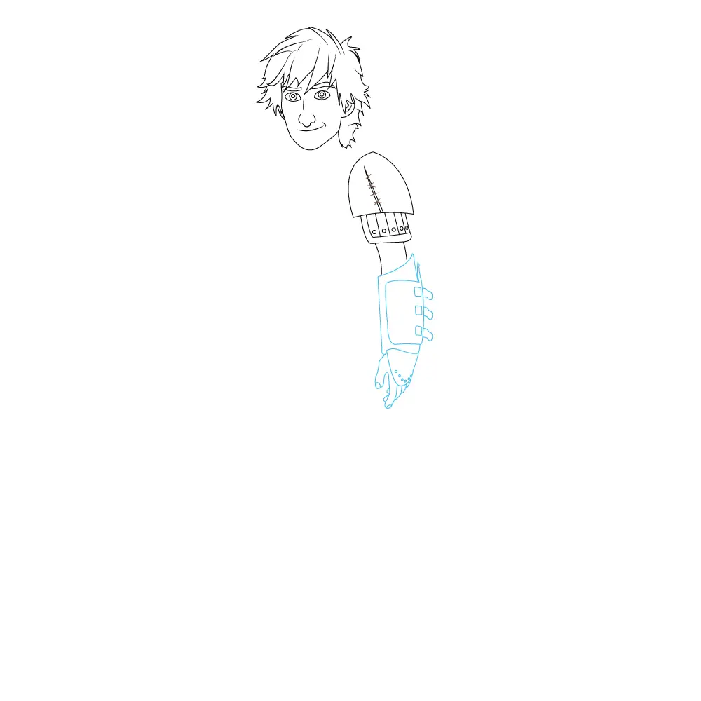 How to Draw Hiccup Step by Step Step  4