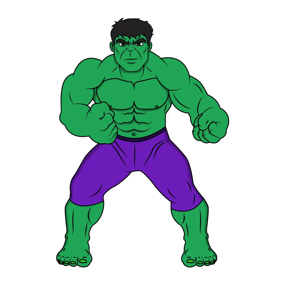 How to Draw Hulk Step by Step Thumbnail