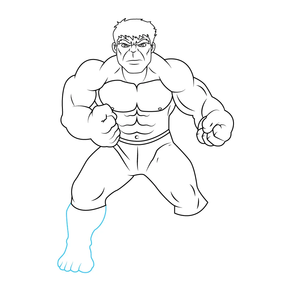 How to Draw Hulk Step by Step Step  11