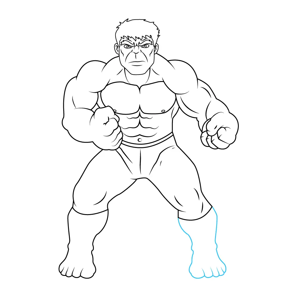 How to Draw Hulk Step by Step Step  12