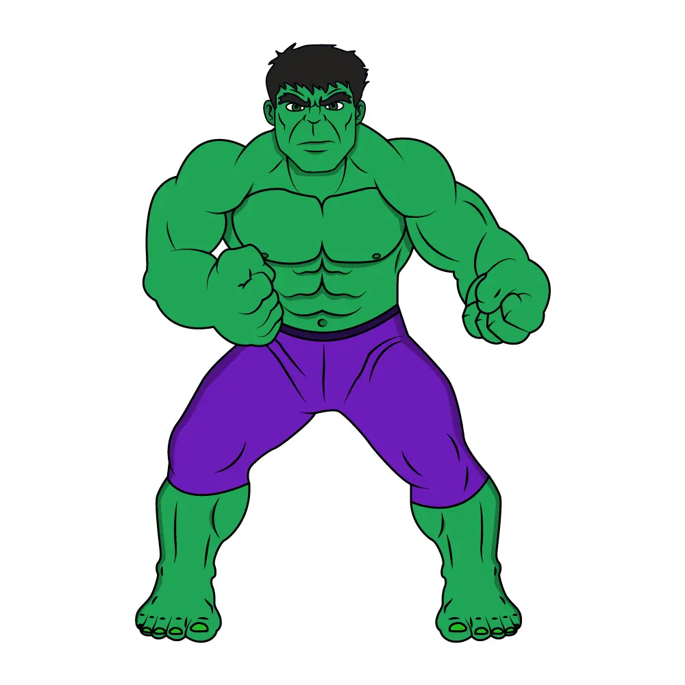 How to Draw Hulk Step by Step Step  15