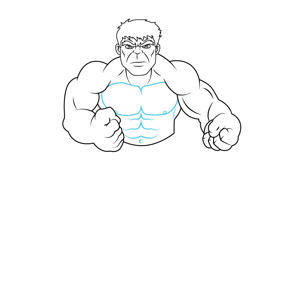 How to Draw Hulk Step by Step Step  8