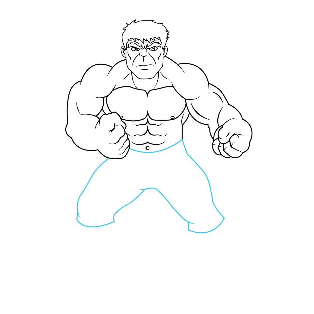How to Draw Hulk Step by Step Step  9