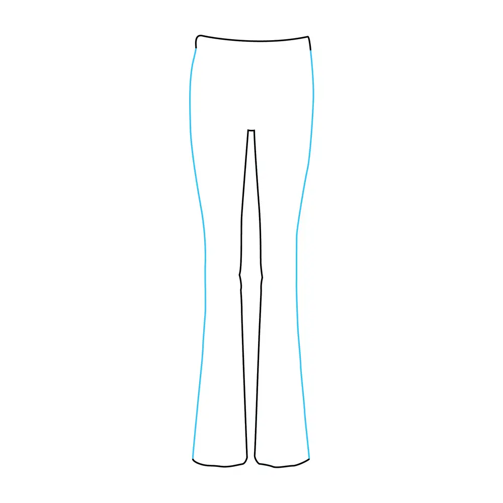 How to Draw Jeans Step by Step Step  3