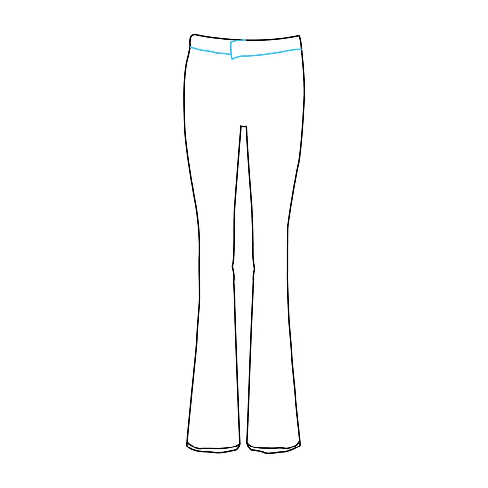 How to Draw Jeans Step by Step Step  5
