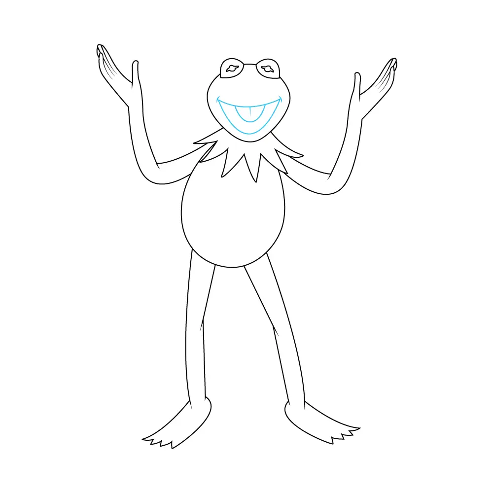 How to Draw Kermit The Frog Step by Step Step  10
