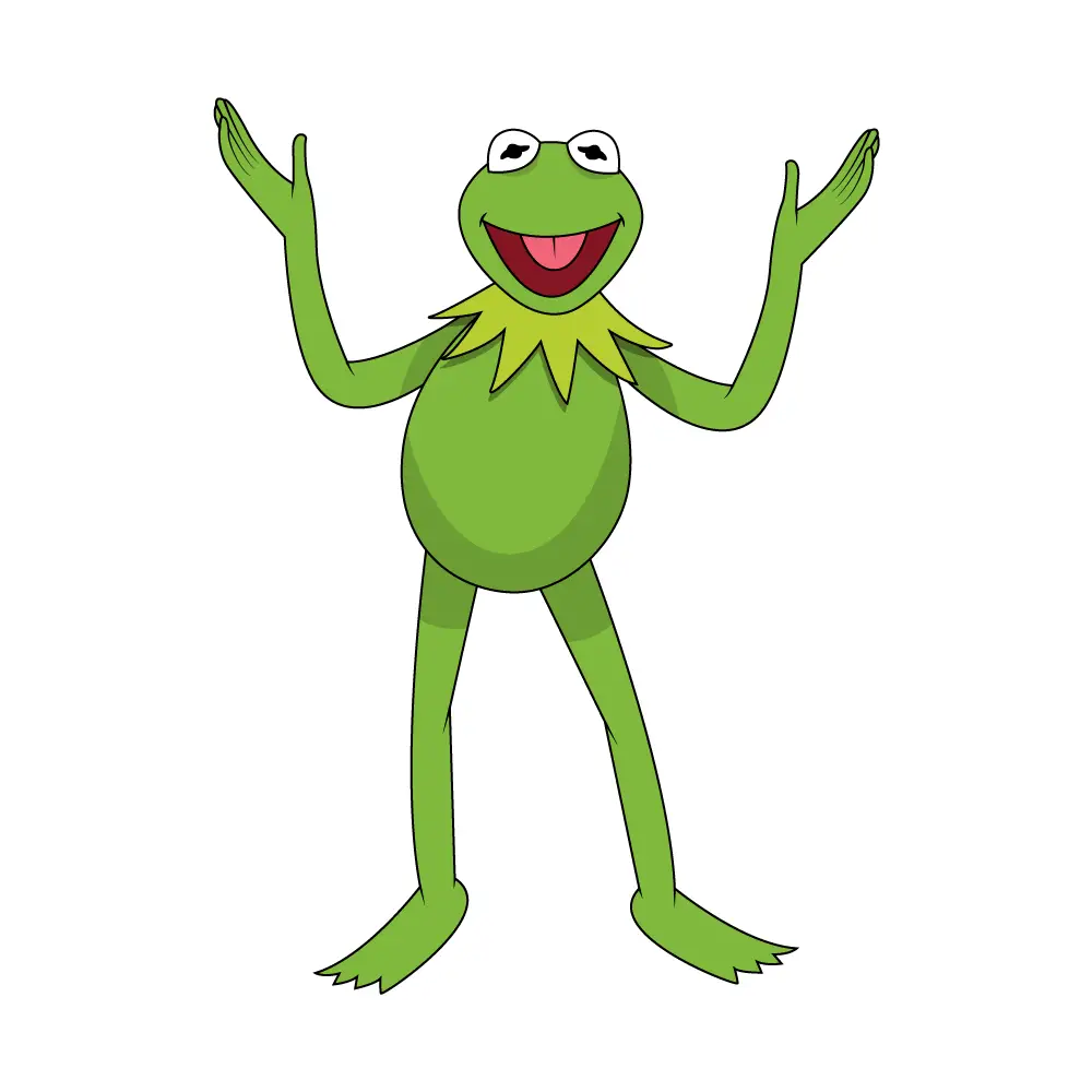 How to Draw Kermit The Frog Step by Step Step  12