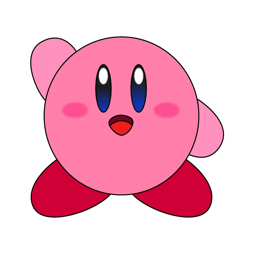 How To Draw Kirby Step By Step - BEST GAMES WALKTHROUGH