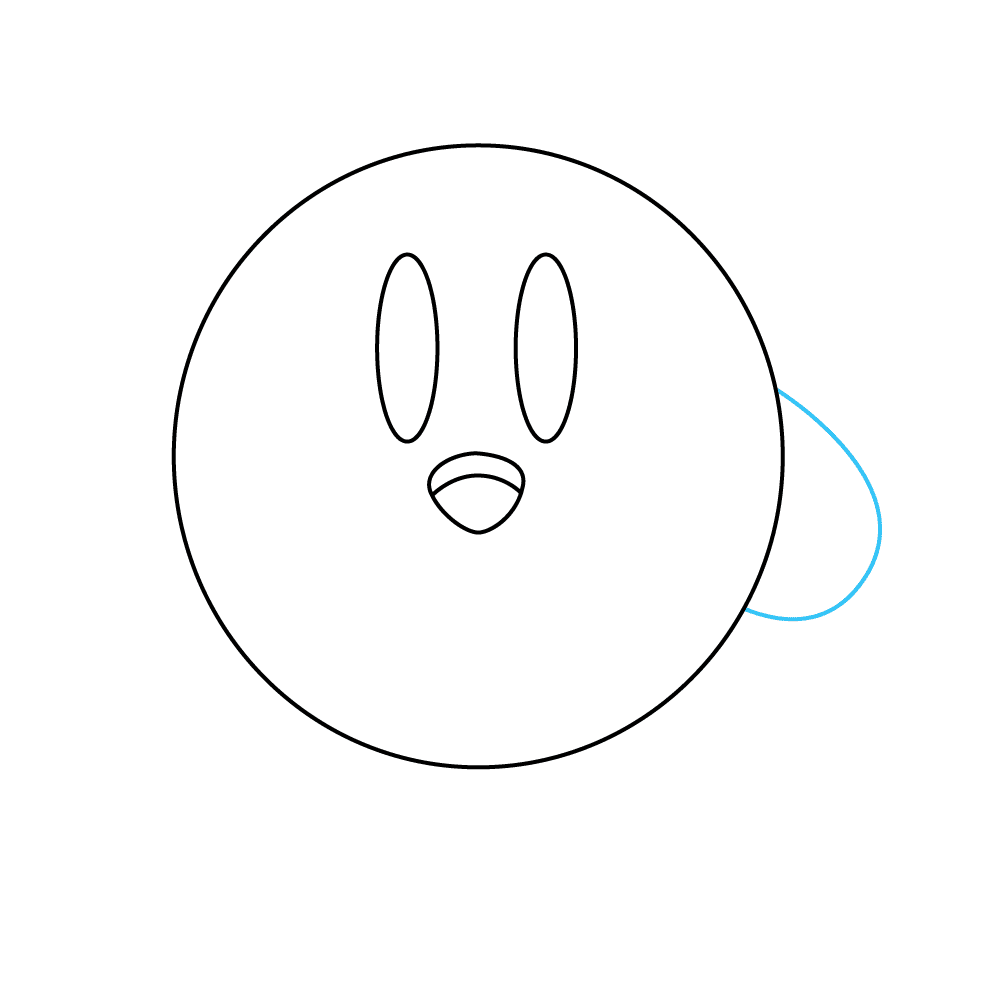 How to Draw Kirby Step by Step Step  5