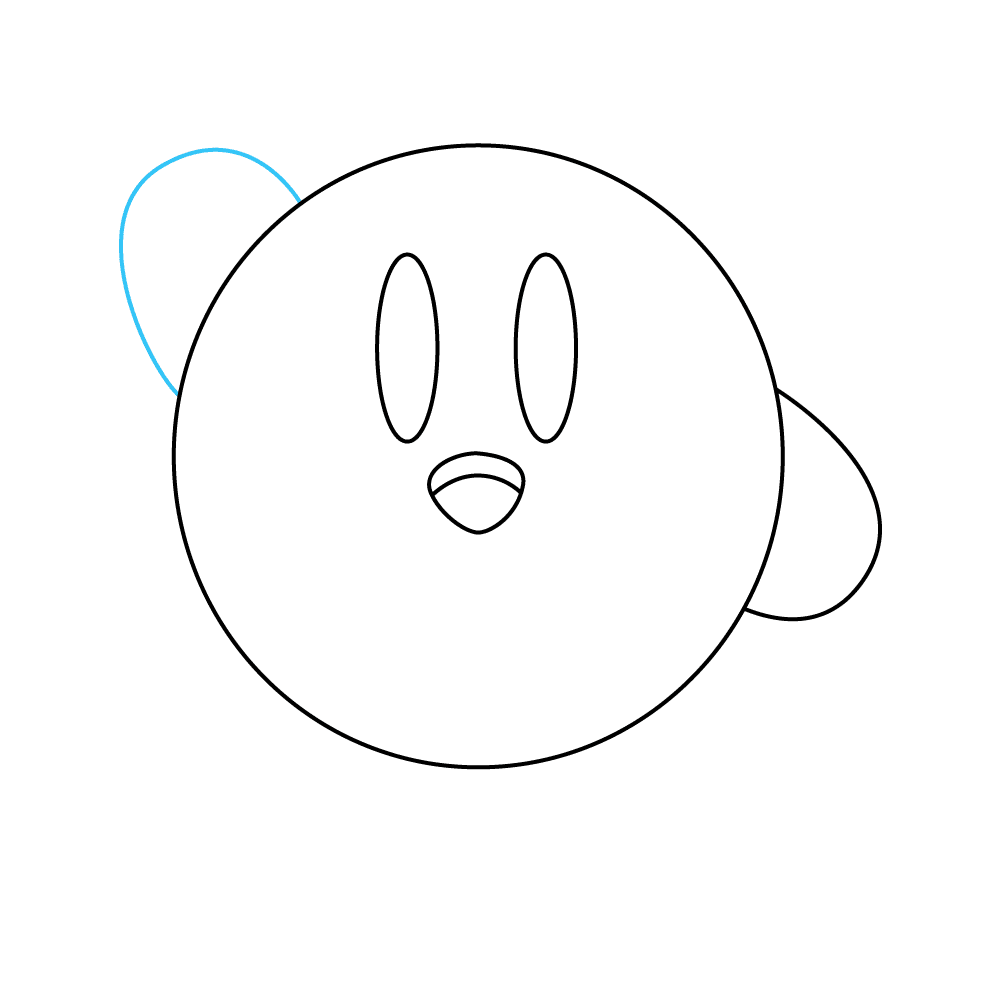 How to Draw Kirby Step by Step Step  6