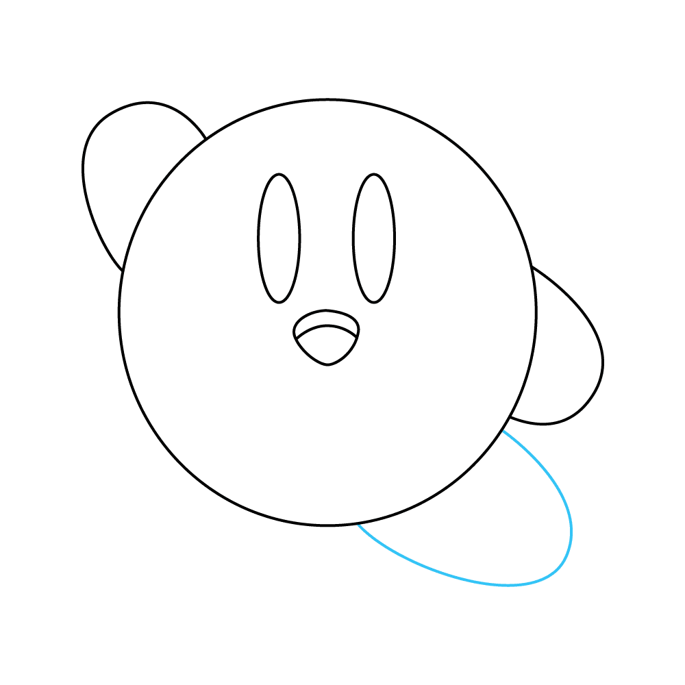 How to Draw Kirby Step by Step Step  7