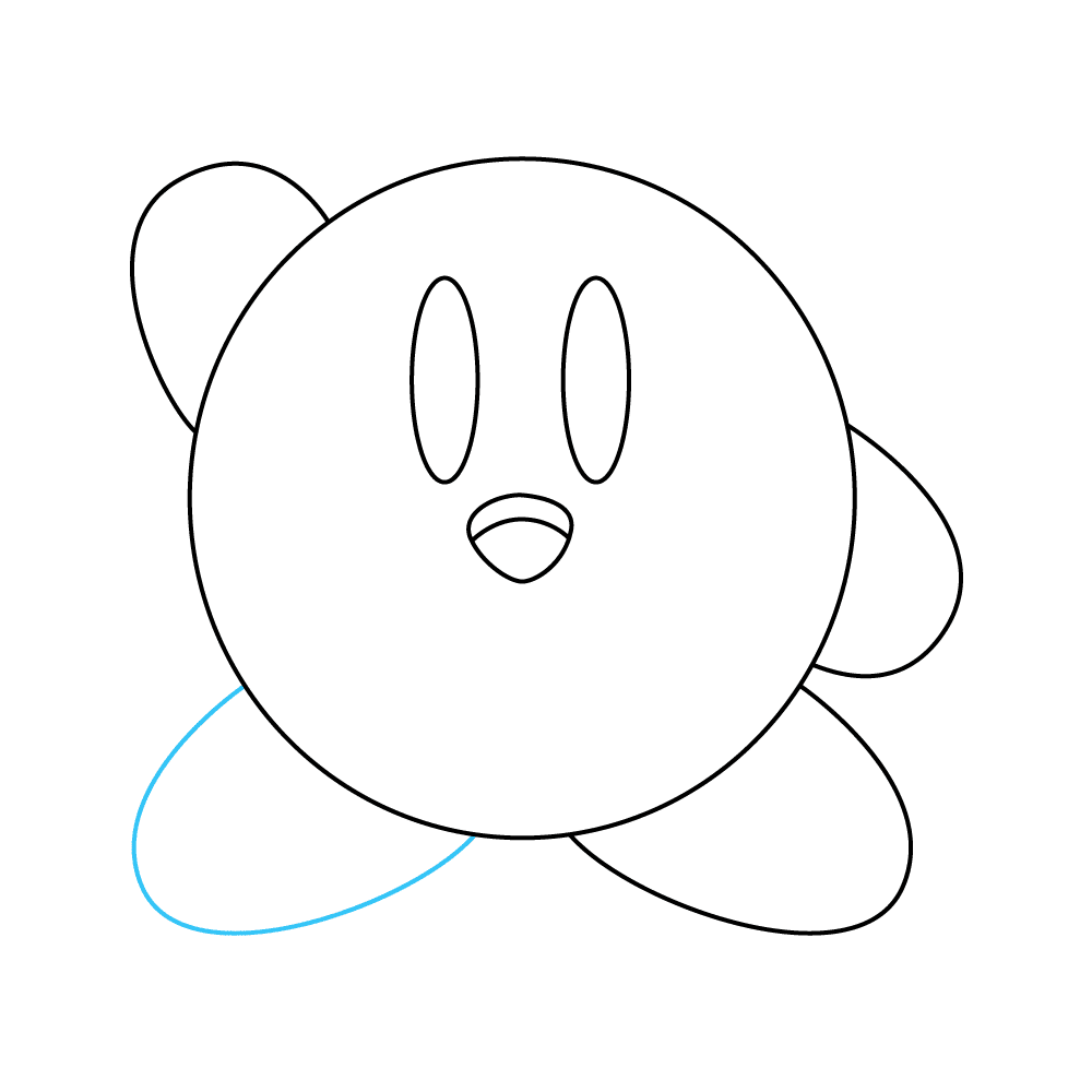 How to Draw Kirby Step by Step Step  8