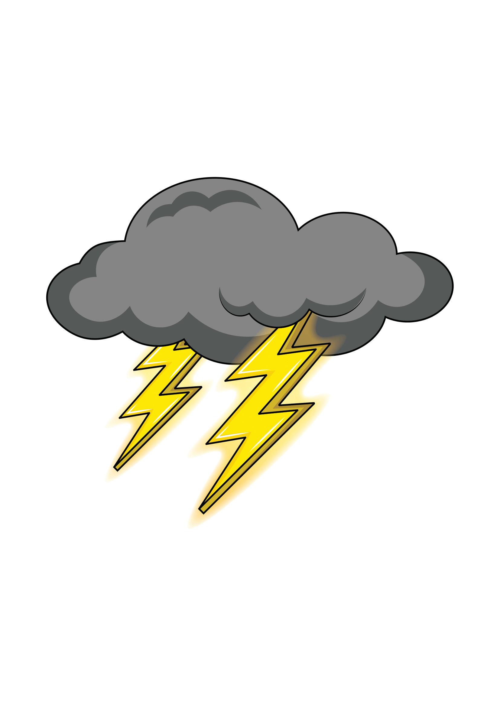 How to Draw Lightning Step by Step Printable
