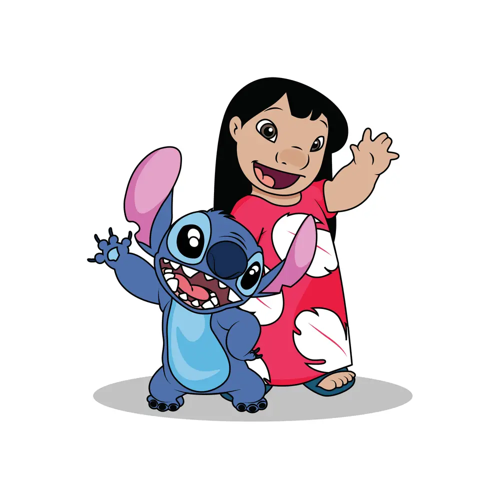 How to Draw Lilo And Stitch Step by Step Step  11