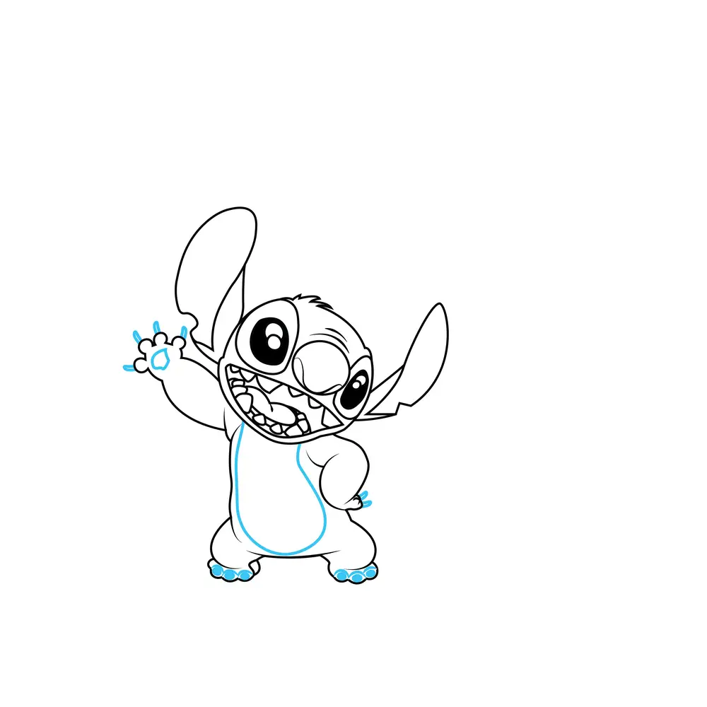 How to Draw Lilo And Stitch Step by Step Step  6