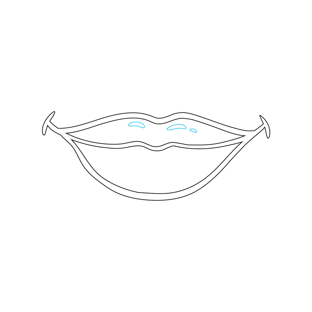 How to Draw A Lips Step by Step Step  5