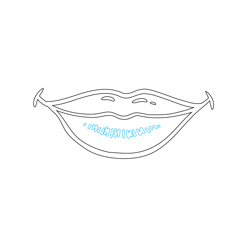 How to Draw A Lips Step by Step Step  6
