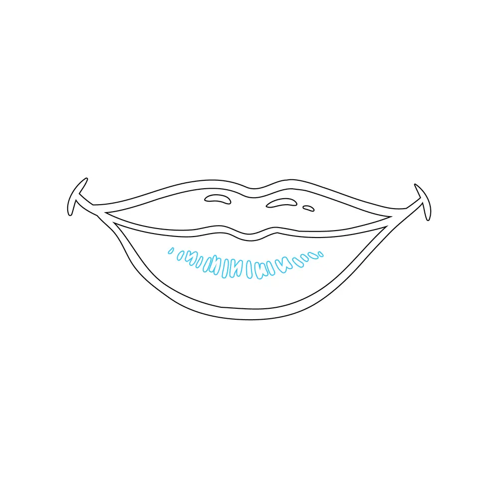 How to Draw A Lips Step by Step Step  6