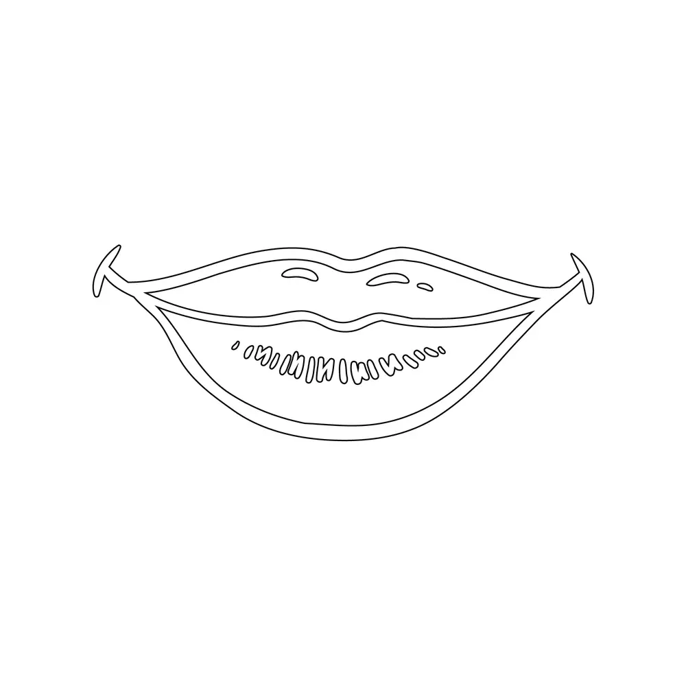 How to Draw A Lips Step by Step Step  7