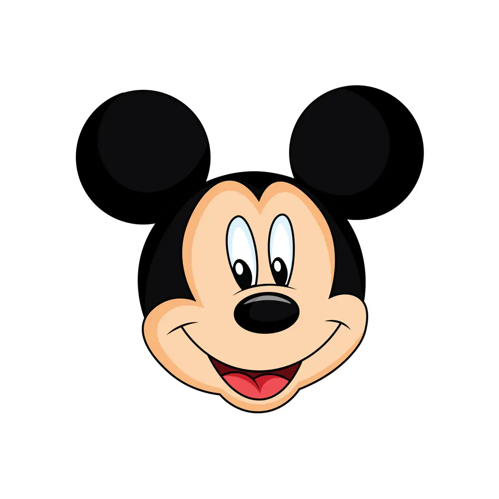 How to Draw Mickey Mouse Face Step by Step Step  10