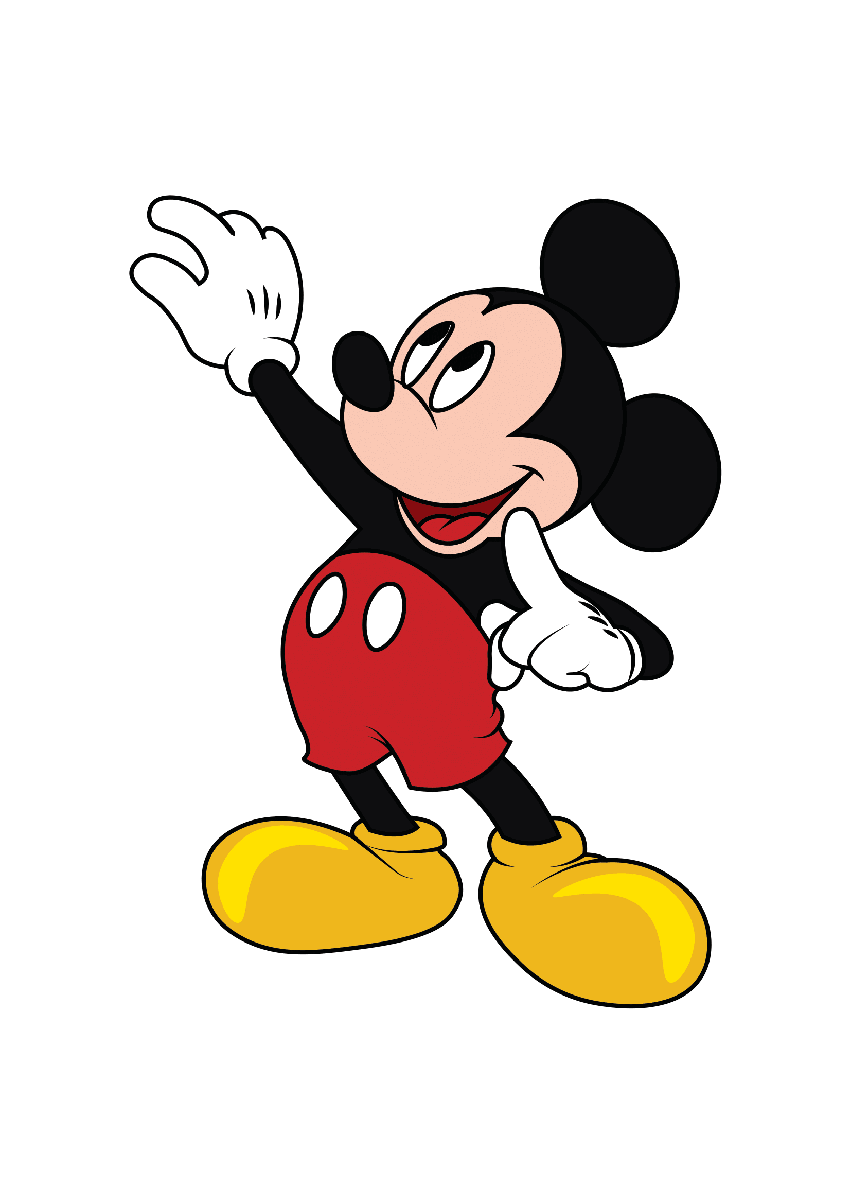 How to Draw Mickey Mouse Step by Step Printable
