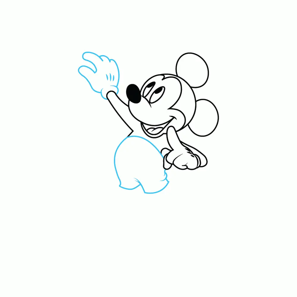 How to Draw Mickey Mouse Step by Step Step  5