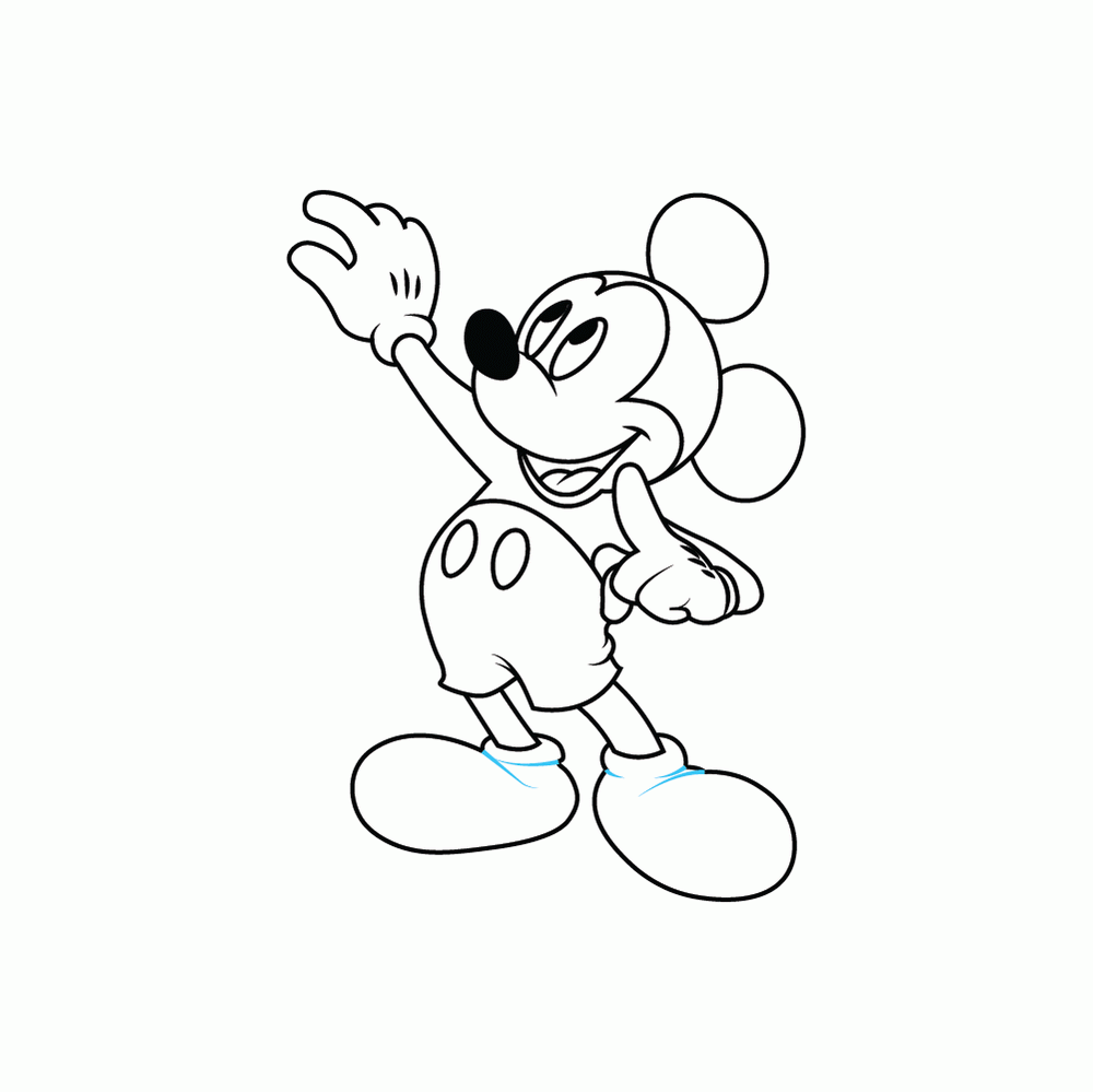 How to Draw Mickey Mouse Step by Step
