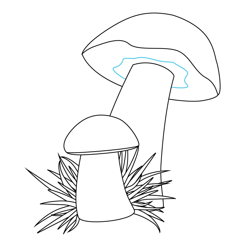 How to Draw Mushrooms Step by Step Step  10