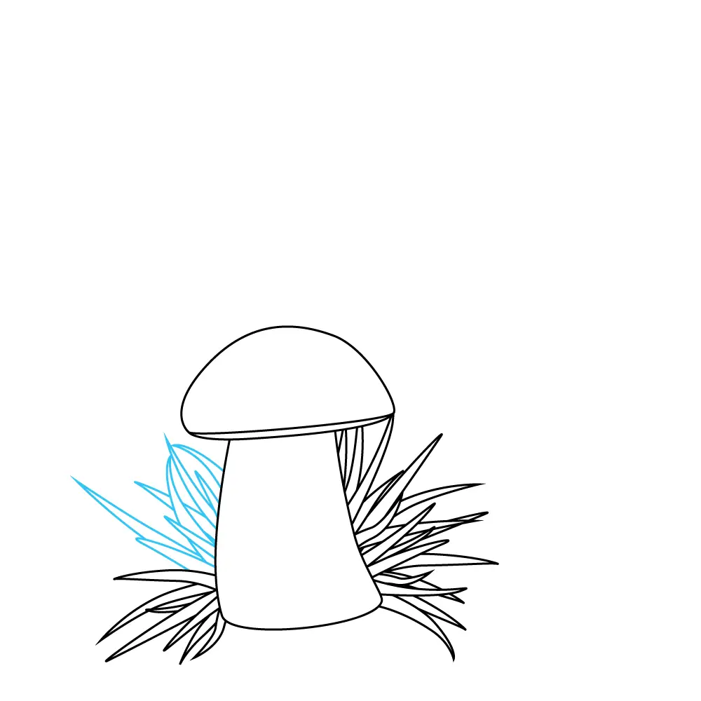 How to Draw Mushrooms Step by Step Step  6