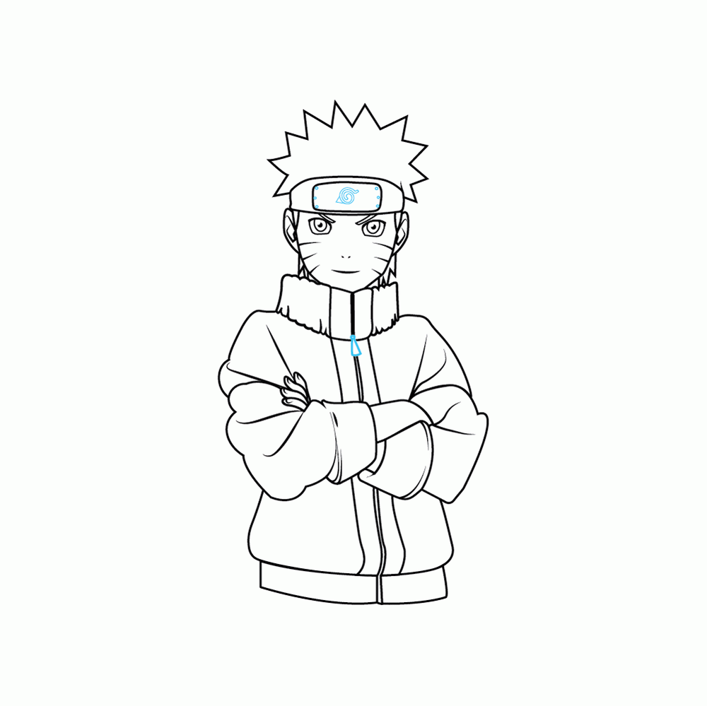 How to Draw Naruto Step by Step Step  7