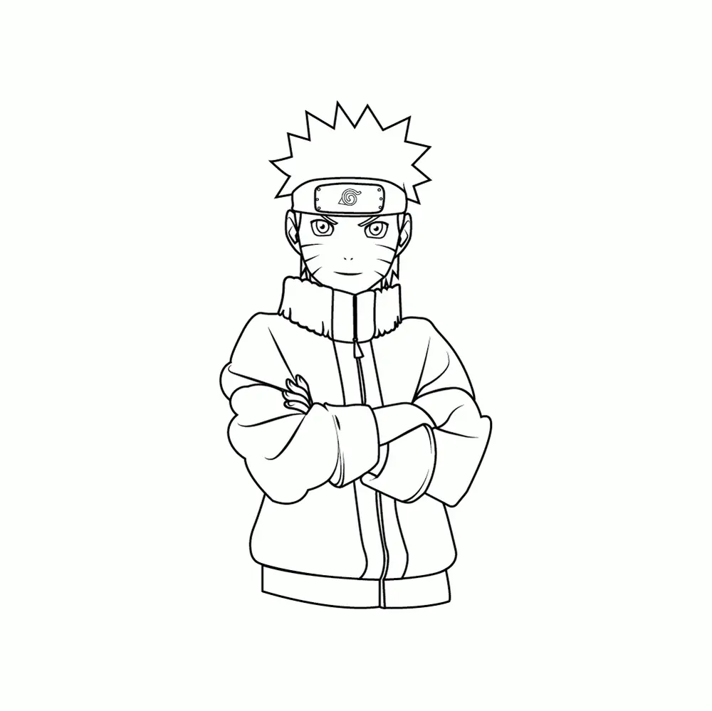 How to Draw Naruto Step by Step Step  8