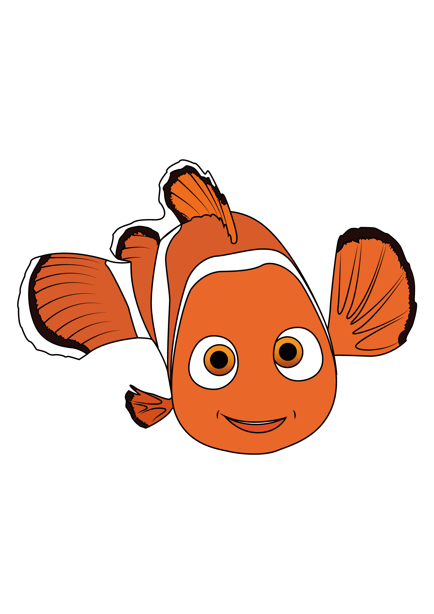 How to Draw Nemo Step by Step Printable