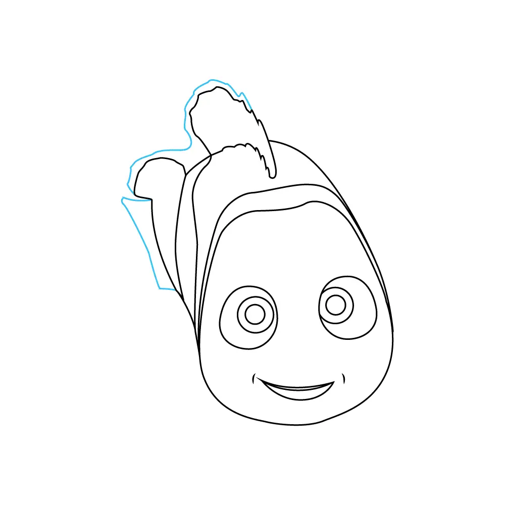 How to Draw Nemo Step by Step Step  6