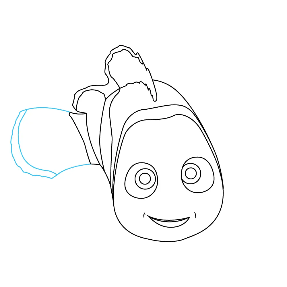 How to Draw Nemo Step by Step Step  7