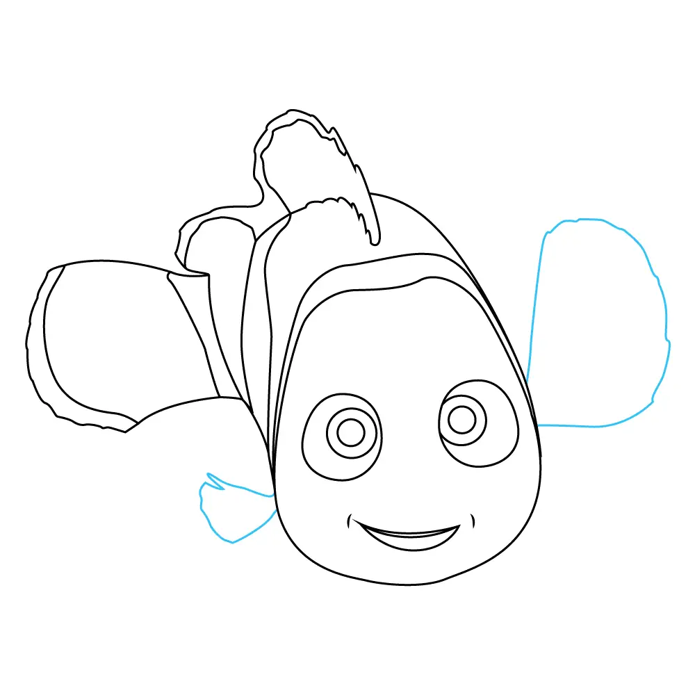 How to Draw Nemo Step by Step Step  8