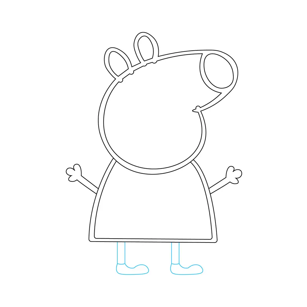 How to Draw Peppa Pig Step by Step Step  6