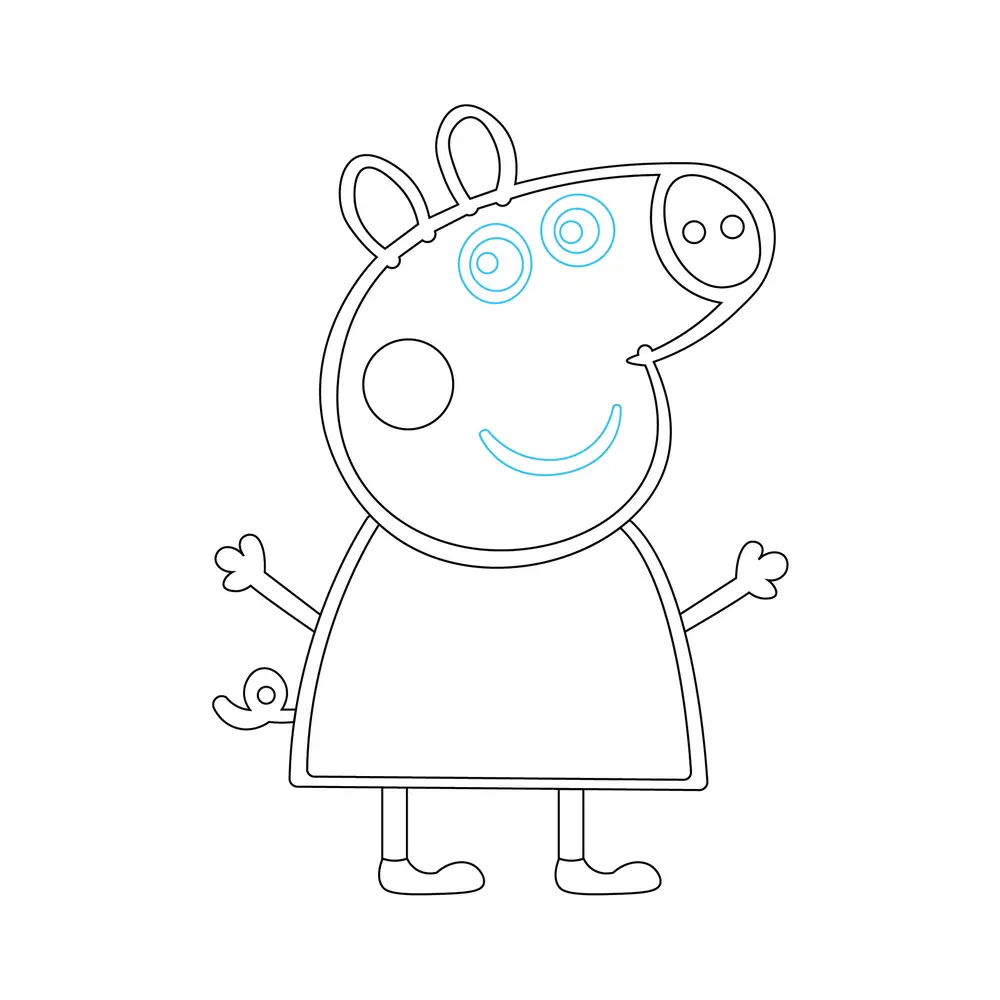 How to Draw Peppa Pig Step by Step Step  8