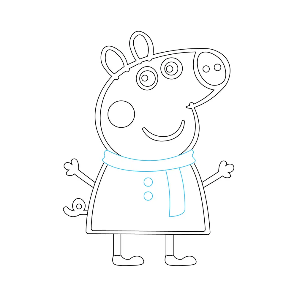 How to Draw Peppa Pig Step by Step Step  9