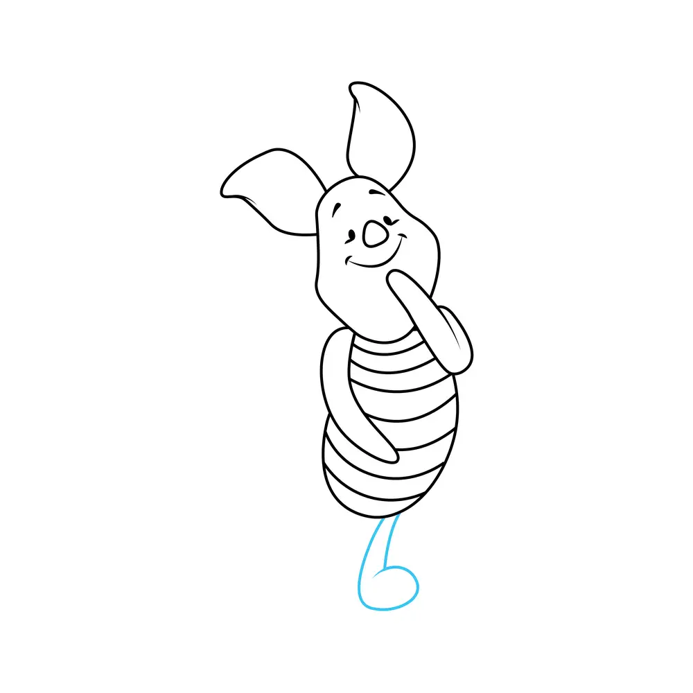 How to Draw Piglet Step by Step Step  7