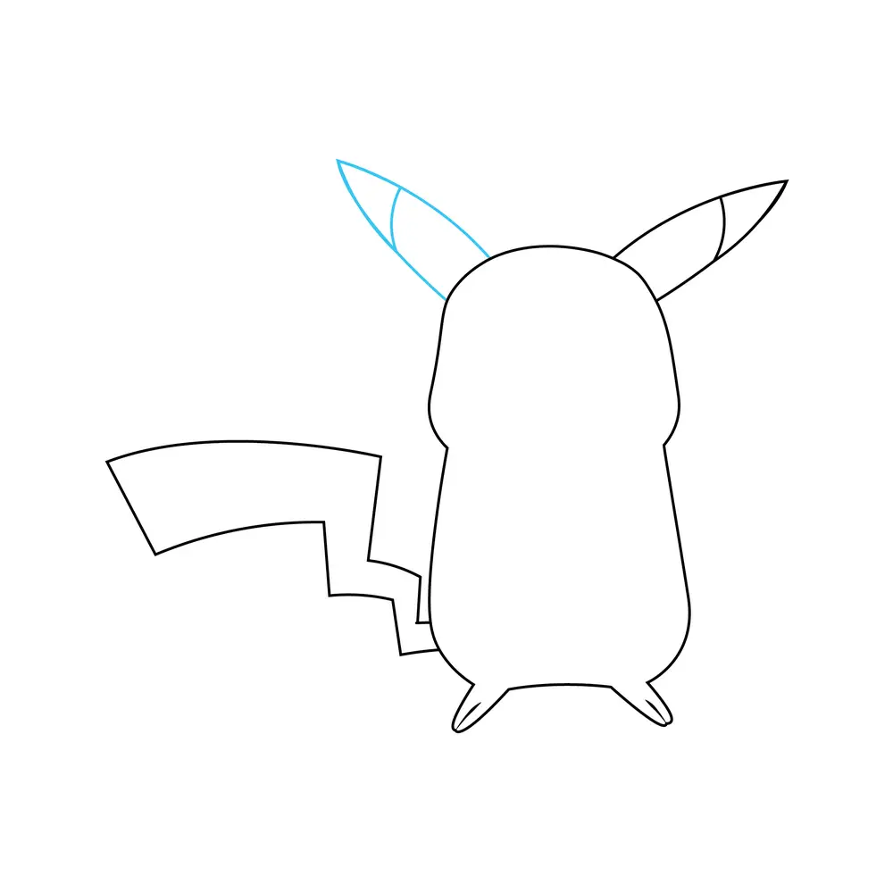 How to Draw Pikachu Step by Step Step  4