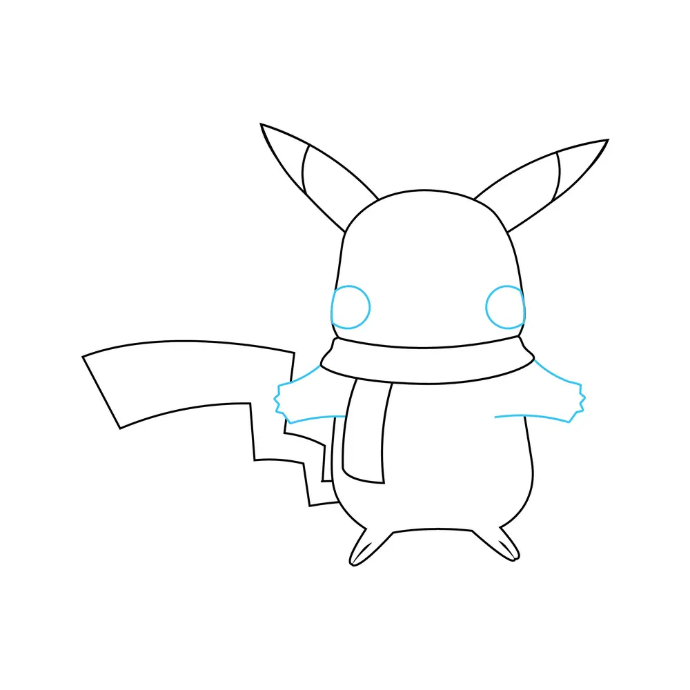 How to Draw Pikachu Step by Step Step  6