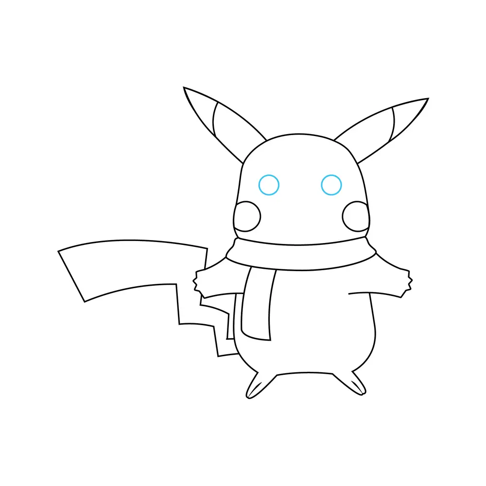 How to Draw Pikachu Step by Step Step  7