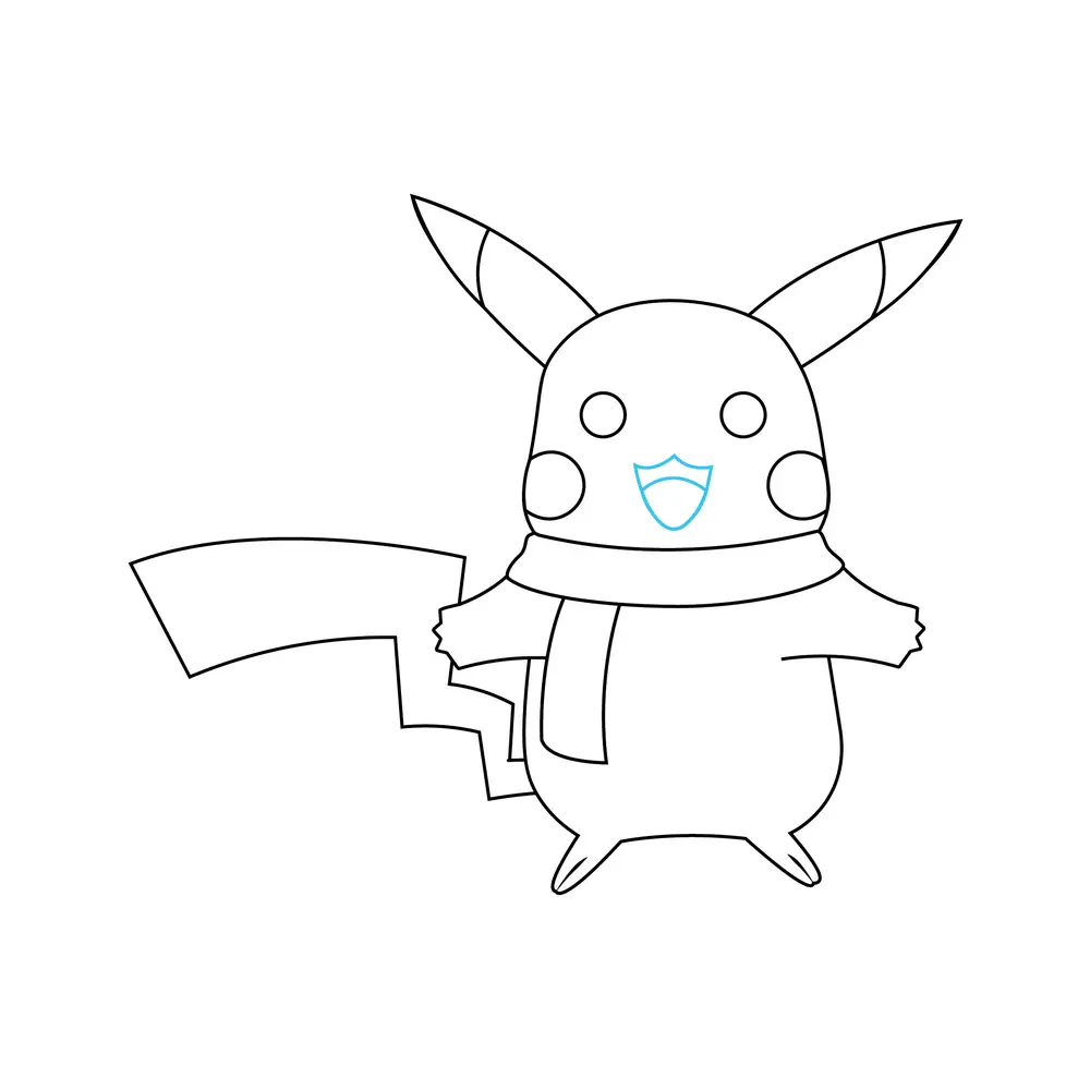 How to Draw Pikachu Step by Step Step  8