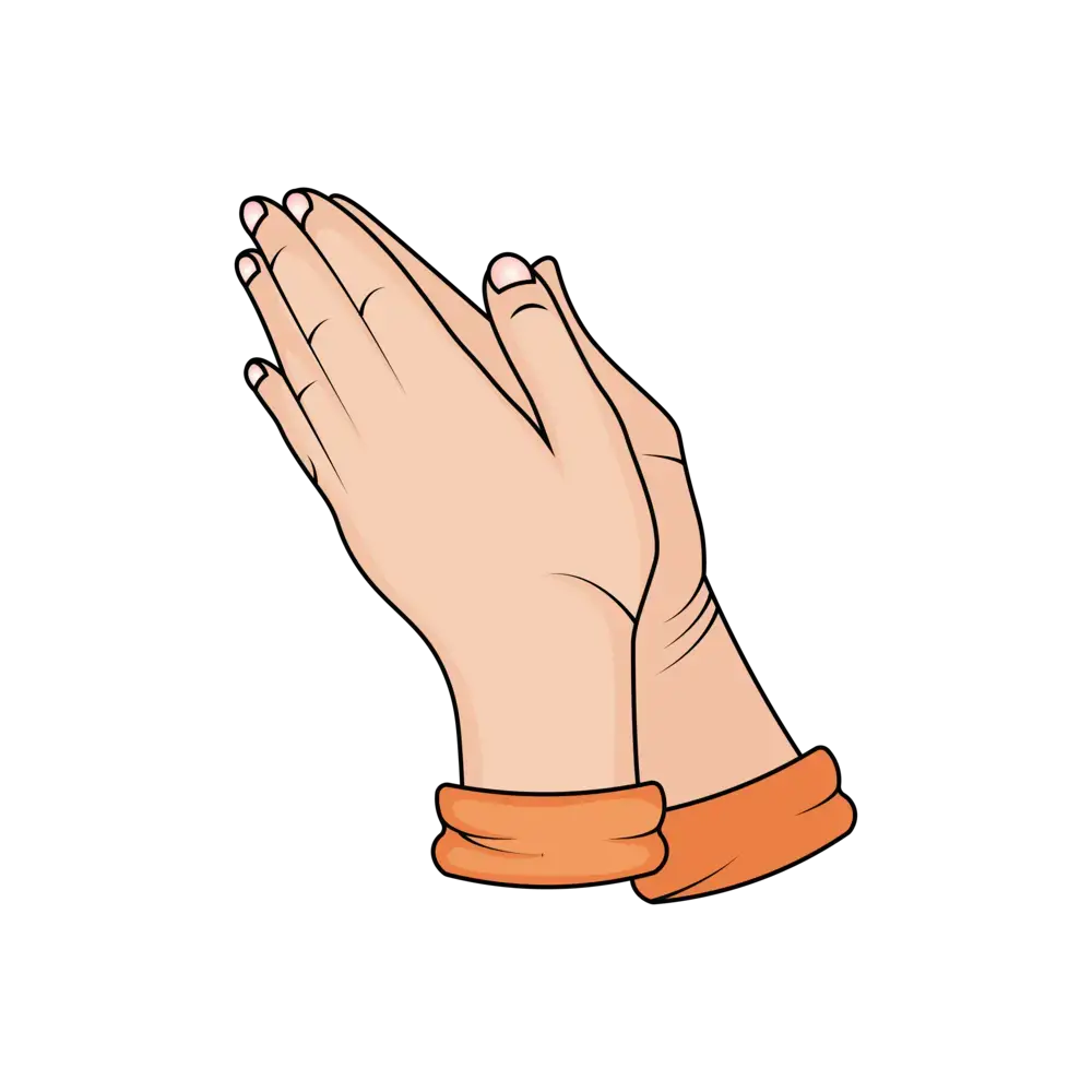 How to Draw Praying Hands Step by Step