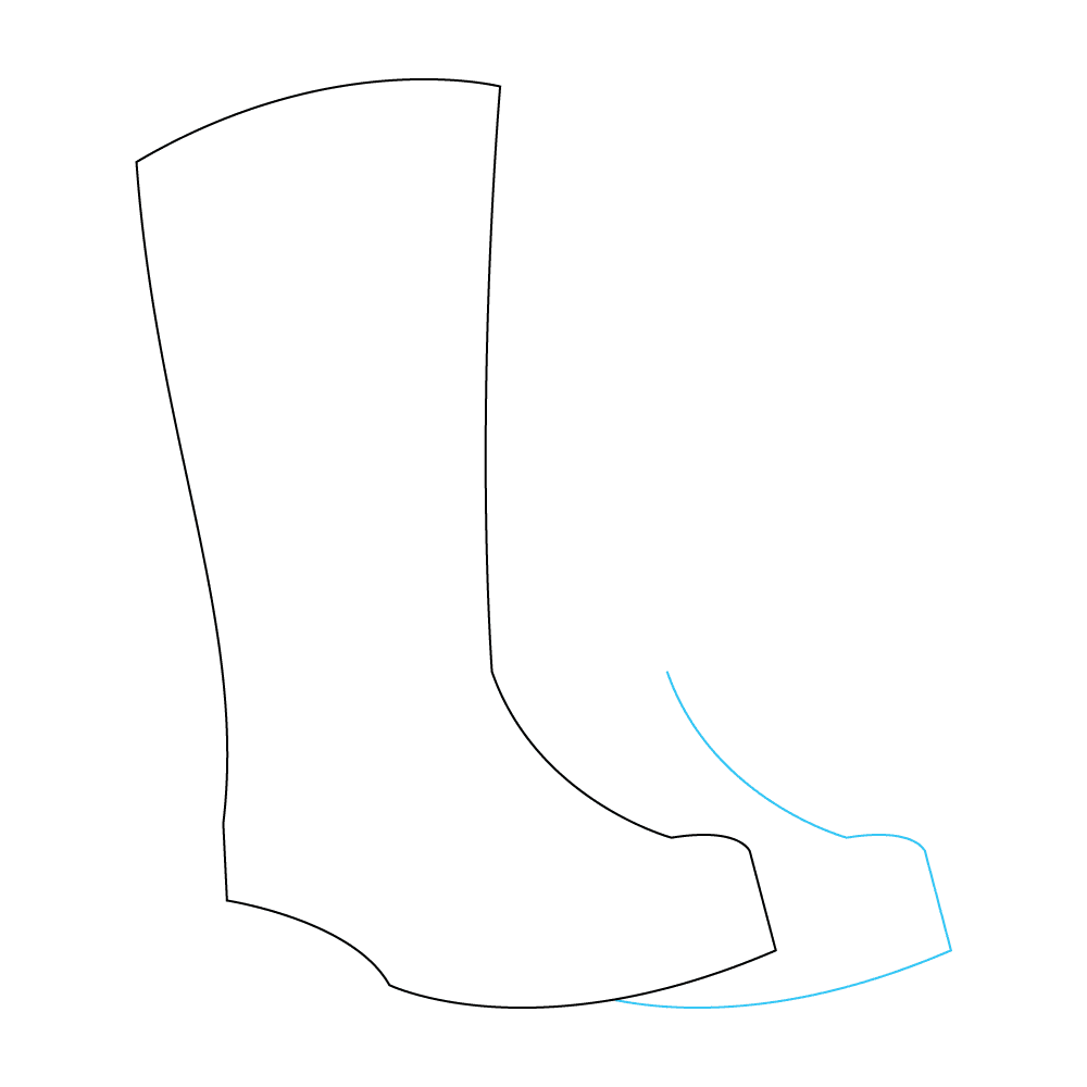 How to Draw Rain Boots Step by Step Step  3